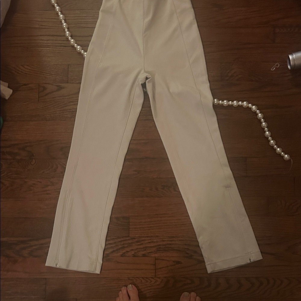 Lululemon Athletica Cream Straight Leg Pants